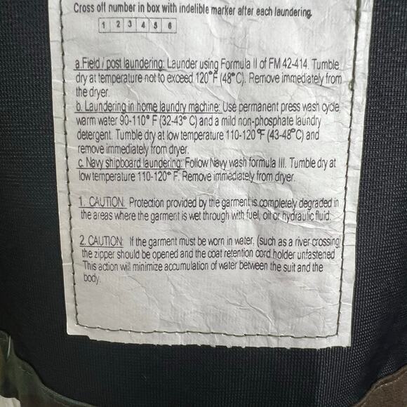 Camo Coat Jacket Men's XL Long, Military Chemical Protective Overgarment NFR - Picture 13 of 13